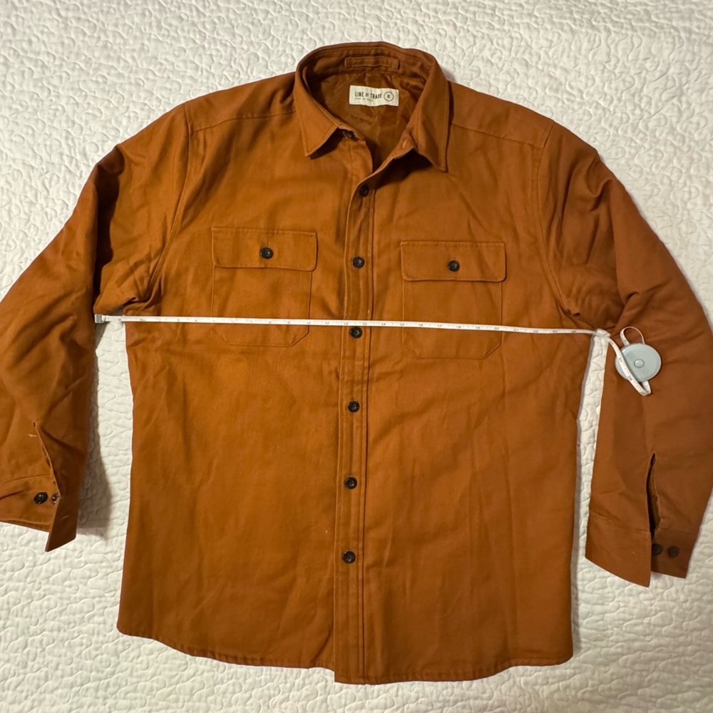 Line of Trade- Rust Long Sleeve Button-Up jacket XL